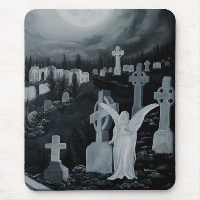 Tapis De Souris Nachts auf dem Friedhof - Engel (Devant)