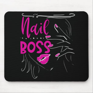 Tapis De Souris Nail Boss Tech Technicien Manicuriste Drôle cadeau