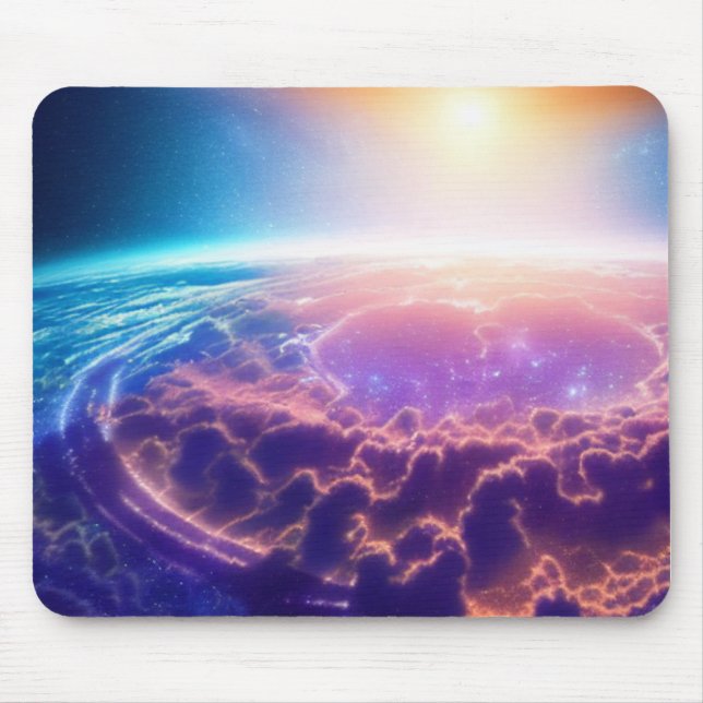 Tapis De Souris Naissance cosmique Mousepad (Devant)