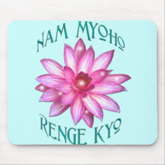 Tapis De Souris Nam Myoho Renge Kyo avec la conception de fleur de