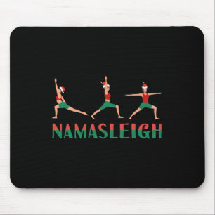 Tapis De Souris Namasleigh Noël Yoga Workout Renne Xmas Li