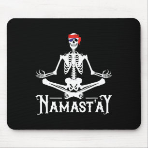 Tapis De Souris Namast'ay Yoga Pirate Pun Yogi Professeur Méditati