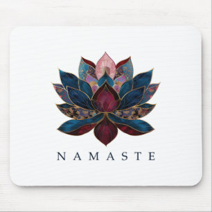 Tapis De Souris Namaste Fleur de Lotus Bouddhisme Zen Yogi Bouddhi