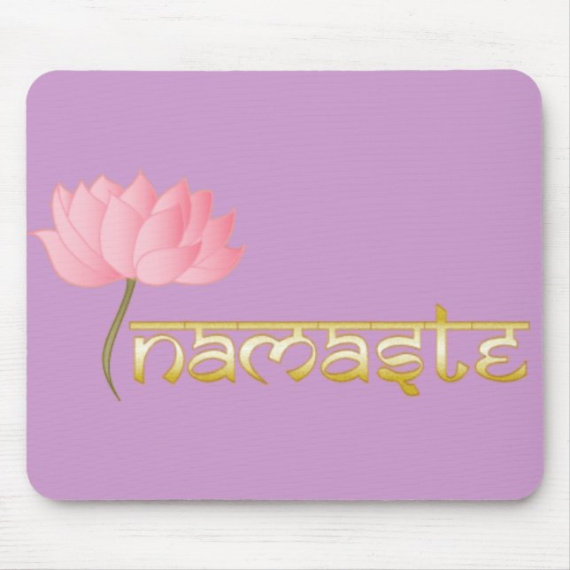 Tapis De Souris Namaste Lotus Mousepad (Devant)