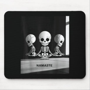 Tapis De Souris Namaste Squelettes Amateur de Yoga Pour Yogi Worko