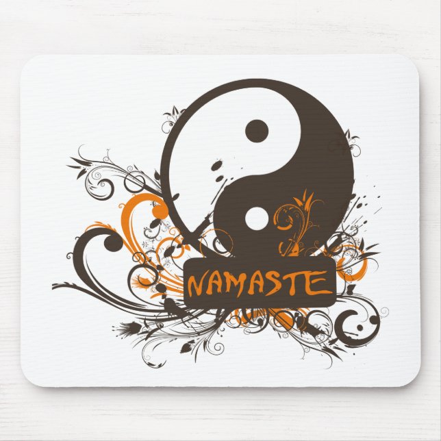 Tapis De Souris Namaste Yin Yang (Devant)