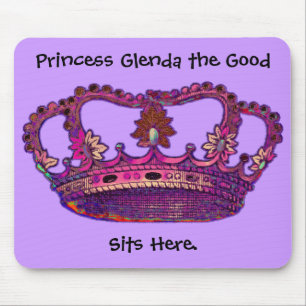 Tapis De Souris Name Mousepad de princesse Crown Customized