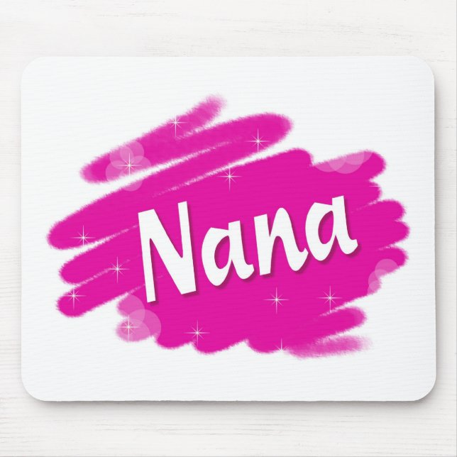 Tapis De Souris Nana aime le rose (Devant)
