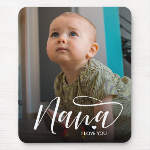 Tapis De Souris Nana I Love You Typographie Photo
