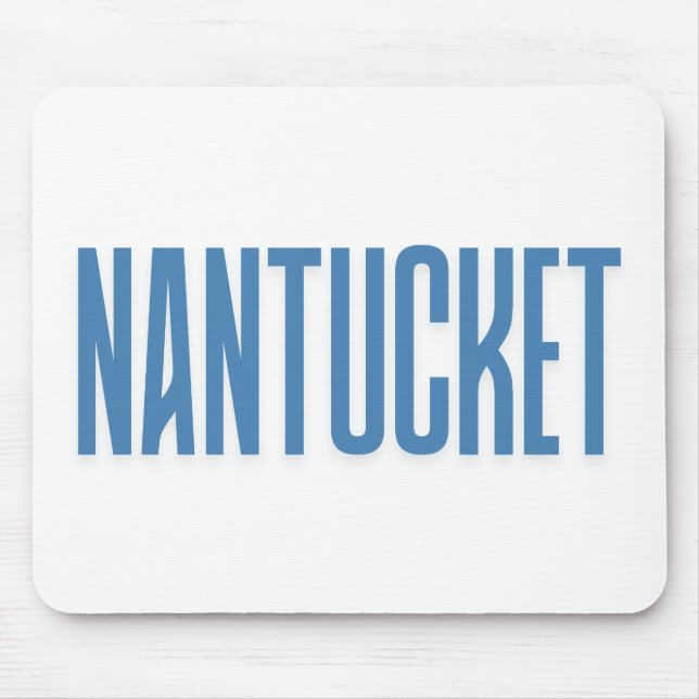 Tapis De Souris Nantucket | Nantucket Bleu Massachusetts (Devant)