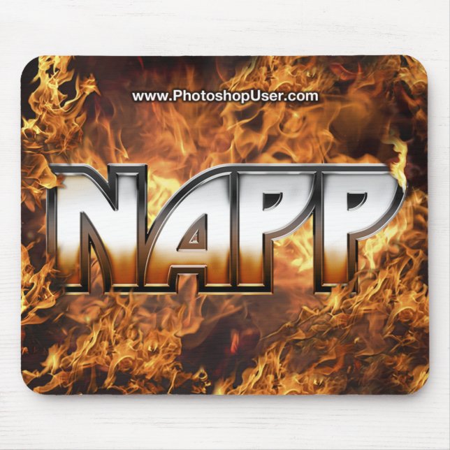 Tapis De Souris NAPP Mousepad - version du feu (Devant)