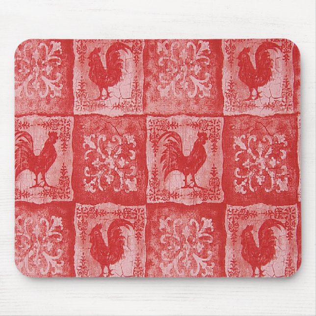 Tapis De Souris Nappe française de cuisine de mamies de pays (Devant)