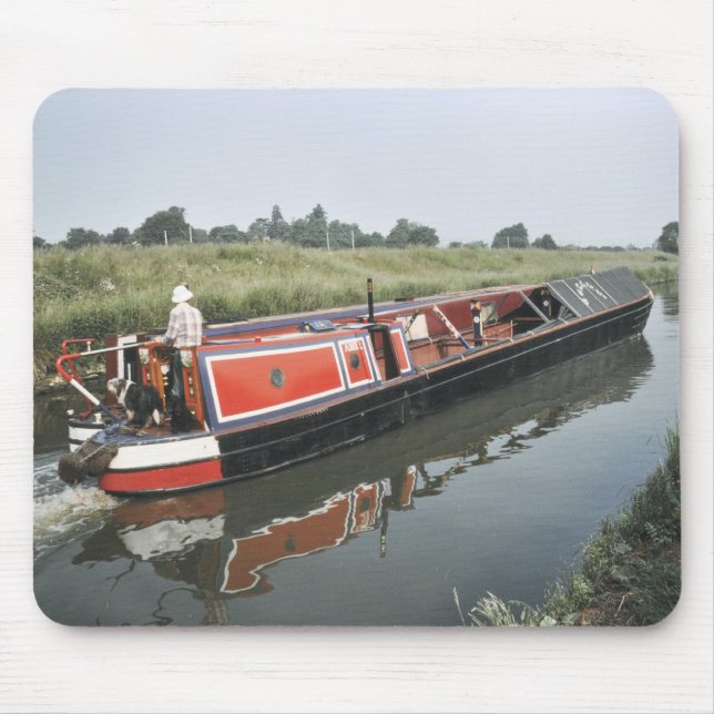 Tapis De Souris Narrowboat sur la coupe (Devant)