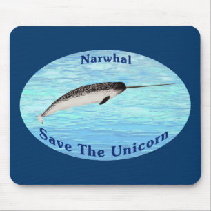 Tapis De Souris Narwhal - Sauvez La Licorne