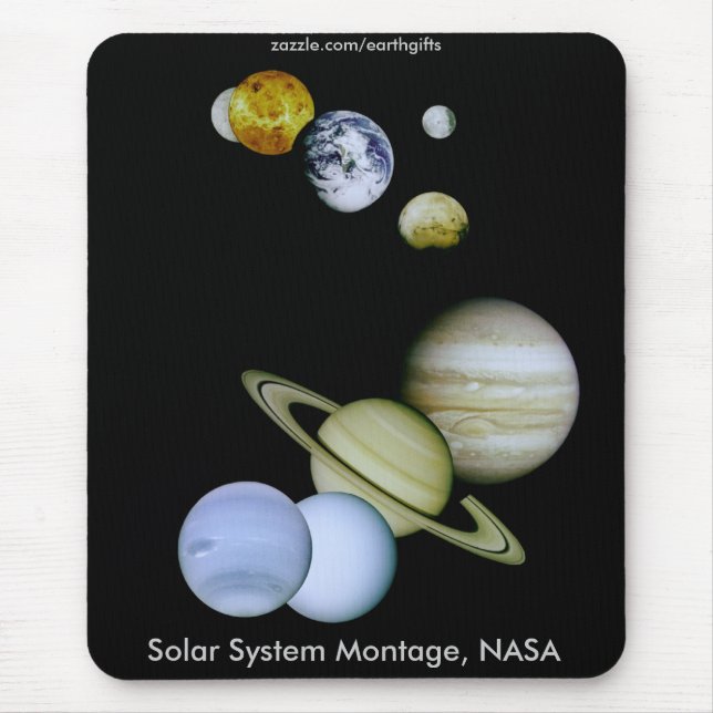 Tapis De Souris NASA SOLAR SYSTEM Mousepad (Devant)