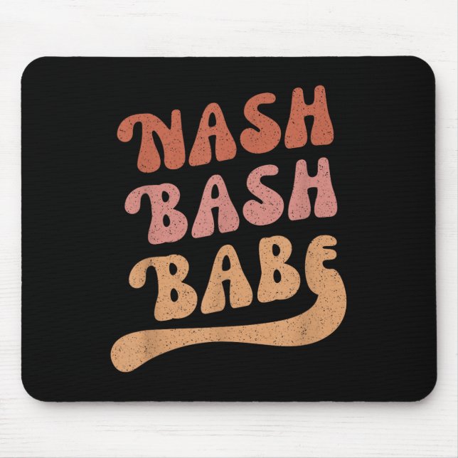 Tapis De Souris Nash Bash Babe Faveur de fête de Bachelorette Mign (Devant)