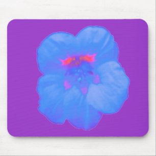 Tapis De Souris Nasturtium bleu vif Mousepad
