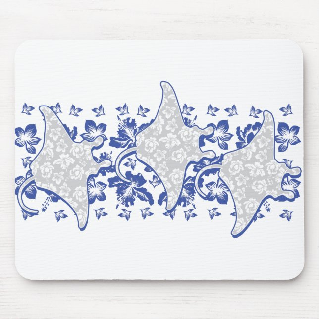 Tapis De Souris Natation Florale-Mantas (Devant)