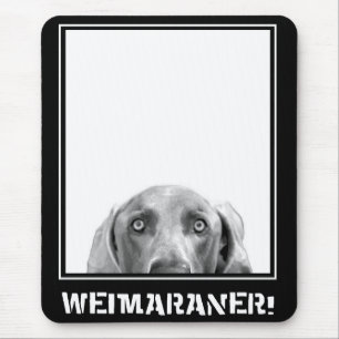 Tapis De Souris Nation de Weimaraner : Weimaraner dans une boîte 