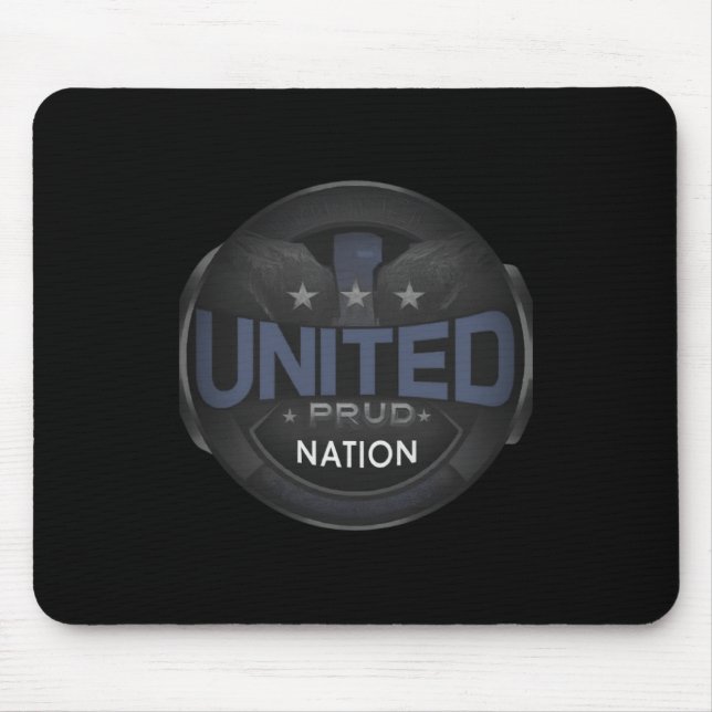 Tapis De Souris Nation Fière de l'esprit uni Mousepad (Devant)