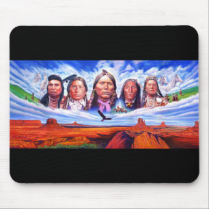Tapis De Souris Native Americans Indian Chiefs Custom Ajouter un t