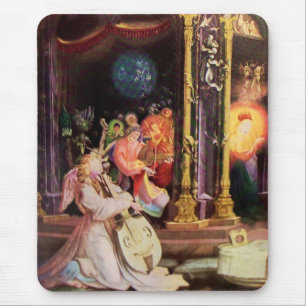 TAPIS DE SOURIS NATIVITÉ AVEC ANGELS - MAGIE DE NOËL