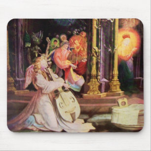 TAPIS DE SOURIS NATIVITÉ AVEC ANGELS - MAGIE DE NOËL