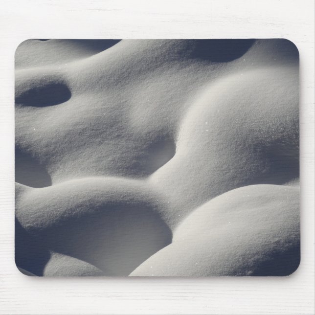 Tapis De Souris Nature Abstraite des monticules de neige mousseuse (Devant)