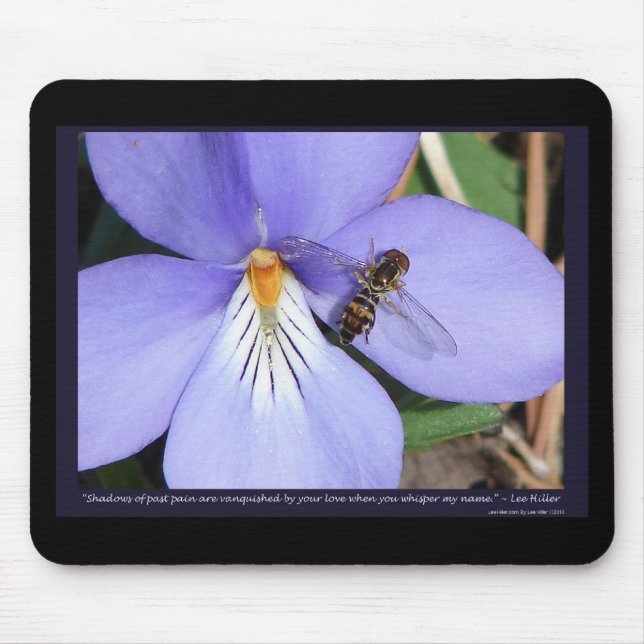 Tapis De Souris Nature De La Violette Inséparable-Pied (Devant)