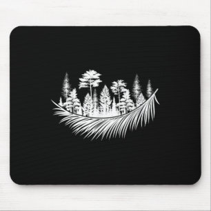 Tapis De Souris Nature Forêt Plantes Arbres Camping Randonnée Mont