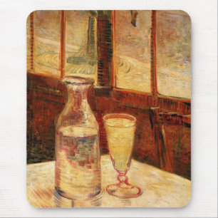 Tapis De Souris Nature morte avec de l'absinthe par Vincent van Go