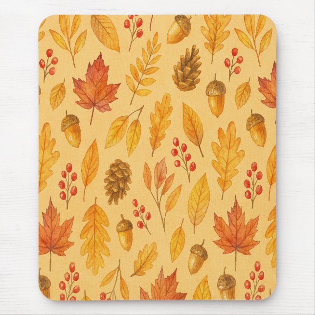 Tapis De Souris Nature motif d'automne (Devant)