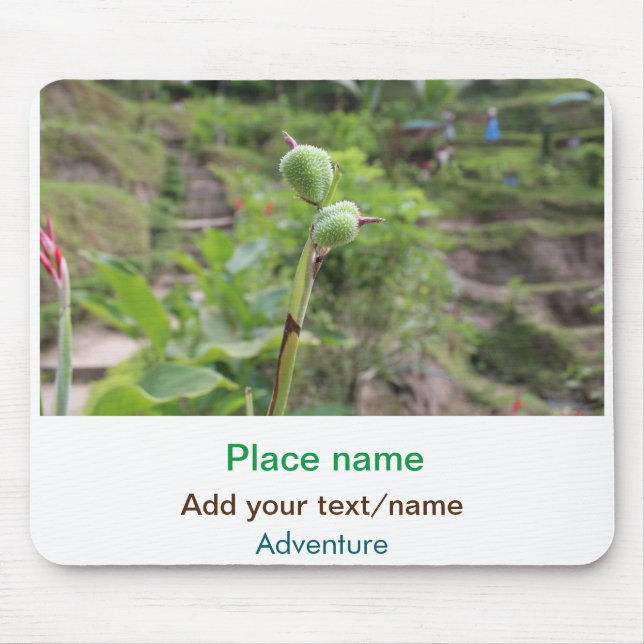 Tapis De Souris Nature plante photographie plage eau nom de voyage (Devant)