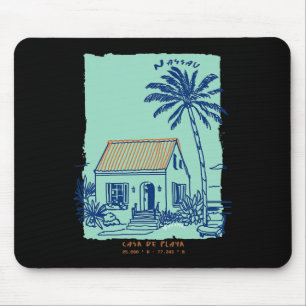 Tapis De Souris Nau Hamas Souvenir Vintage Croisière Caraïbes Art