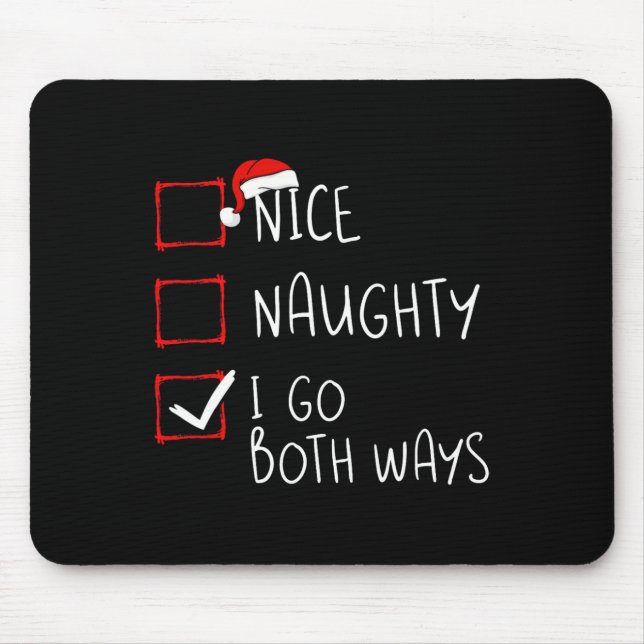 Tapis De Souris Naughty I Go Both (Devant)