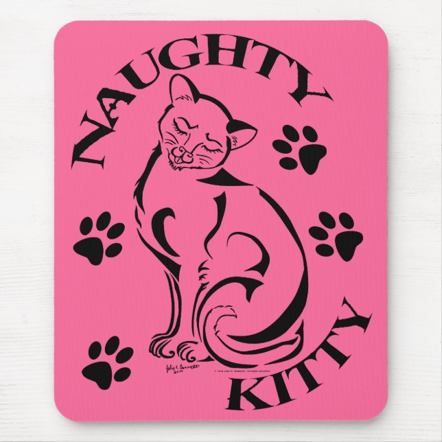 Tapis De Souris Naughty Kitty Mousepad (Devant)