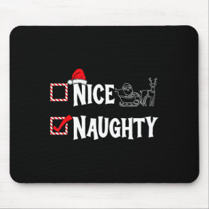 Tapis De Souris Naughty Ou Nice Liste De Noël Couple Naughty