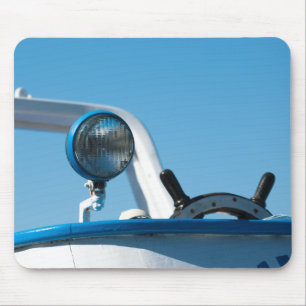 Tapis De Souris Nautical ship wheel sailboat