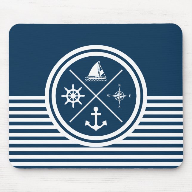 Tapis De Souris Nautical themed design (Devant)