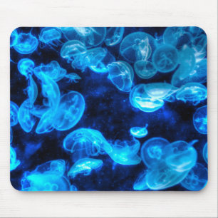 Tapis De Souris Nautique Blue Jellyfish Marine Life