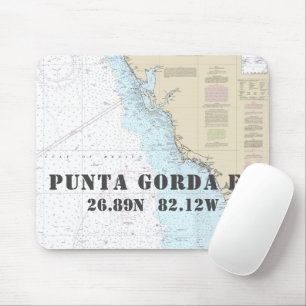 Tapis De Souris Nautique Punta Gorda Floride Latitude Longitude