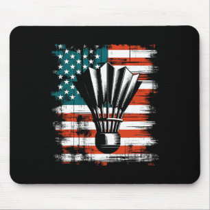 Tapis De Souris Navette drapeau américain - Patriotique Usa Badmin