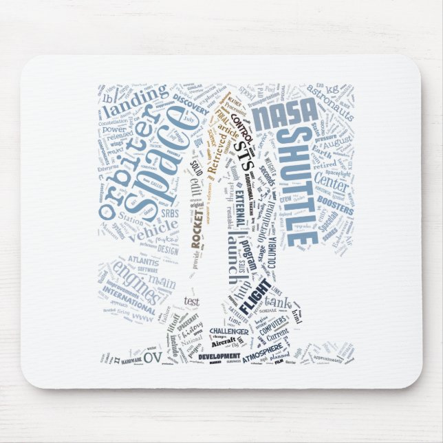 Tapis De Souris Navette spatiale dans Tagxedo (Devant)