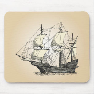 Tapis De Souris Navire à voile pirate