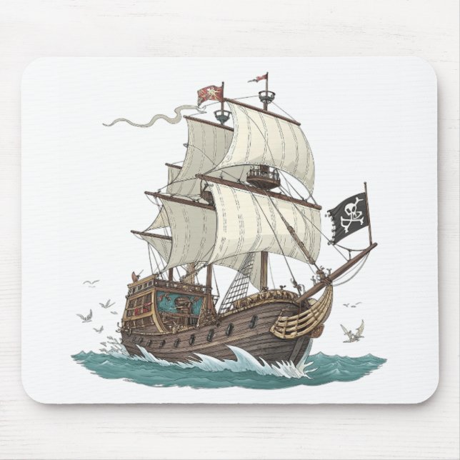 Tapis De Souris Navire Pirate (Devant)