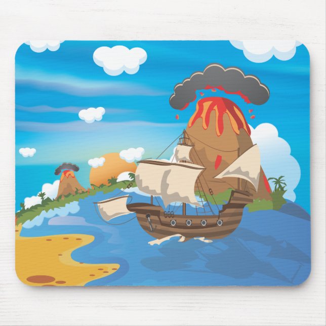 Tapis De Souris Navire Pirate (Devant)