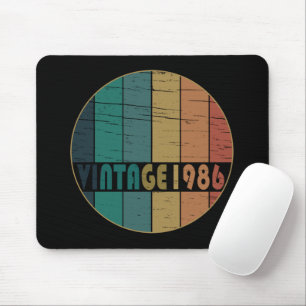 Tapis De Souris Né en 1986 élégant cadeau d'anniversaire vintage