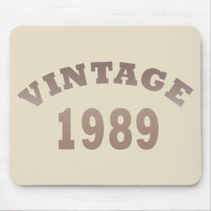 Tapis De Souris Né en 1989 Élégant Moderne Vintage Cadeau d'annive