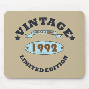 Tapis De Souris né en 1992 vintage anniversaire