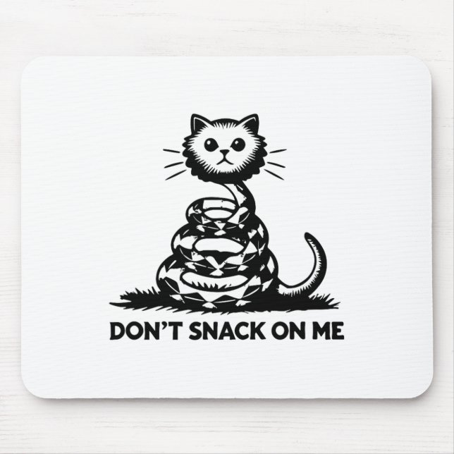 Tapis De Souris Ne grignote pas sur moi drôle Chat 6 (Devant)